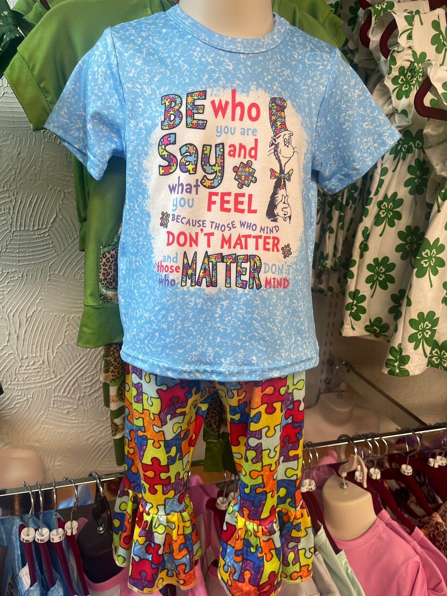 Cat in the Hat Autism Bellbottoms