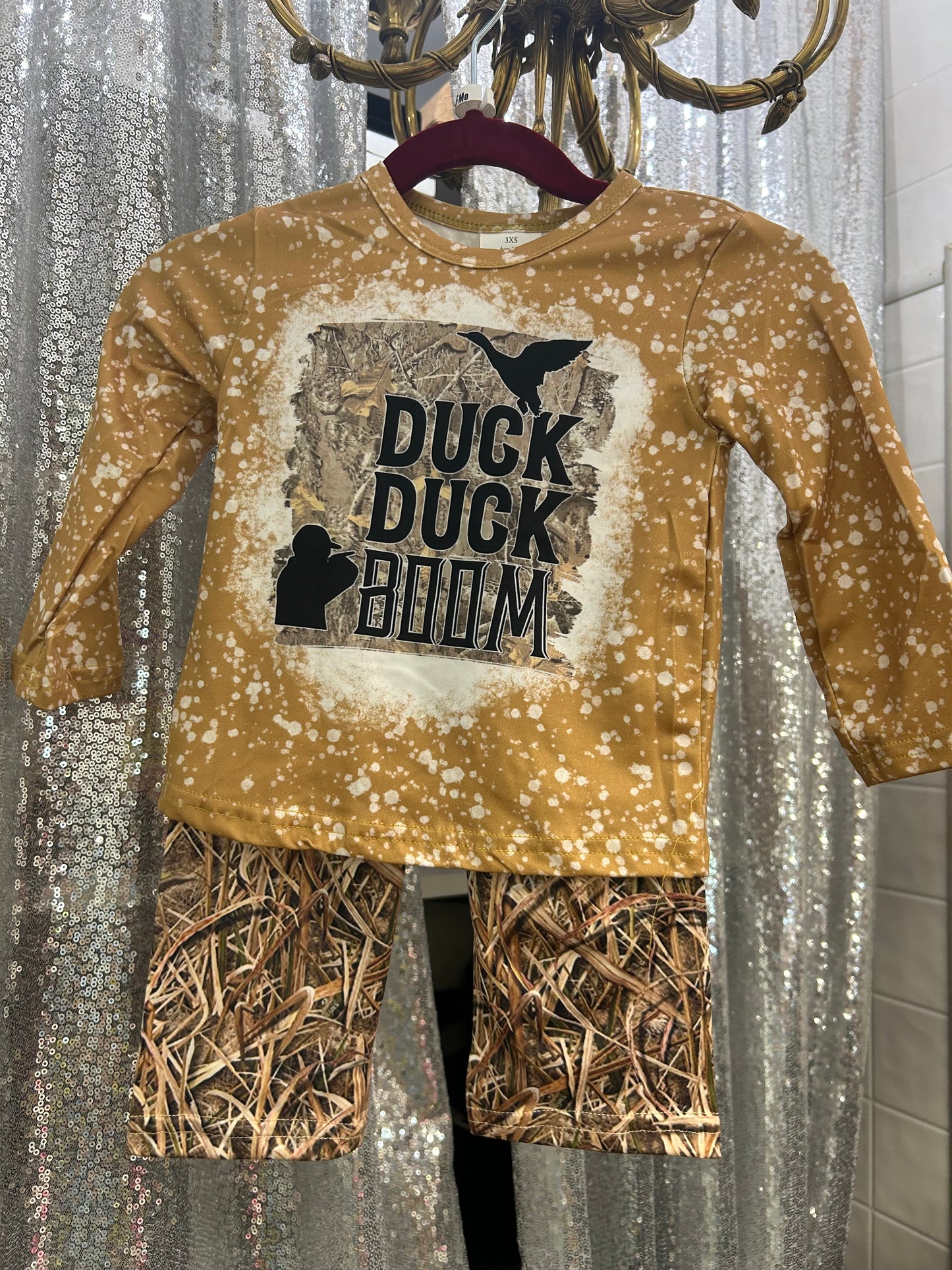 Duck Duck Boom Camo Pants Set