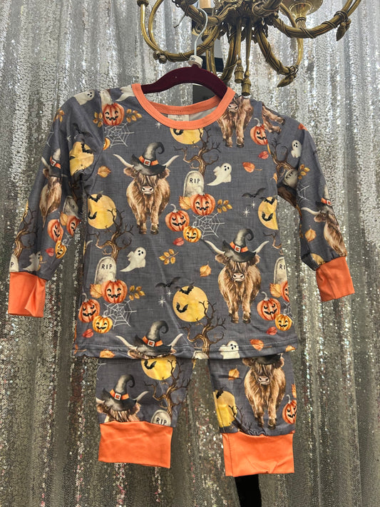 Long Sleeve Longhorn Halloween PJs