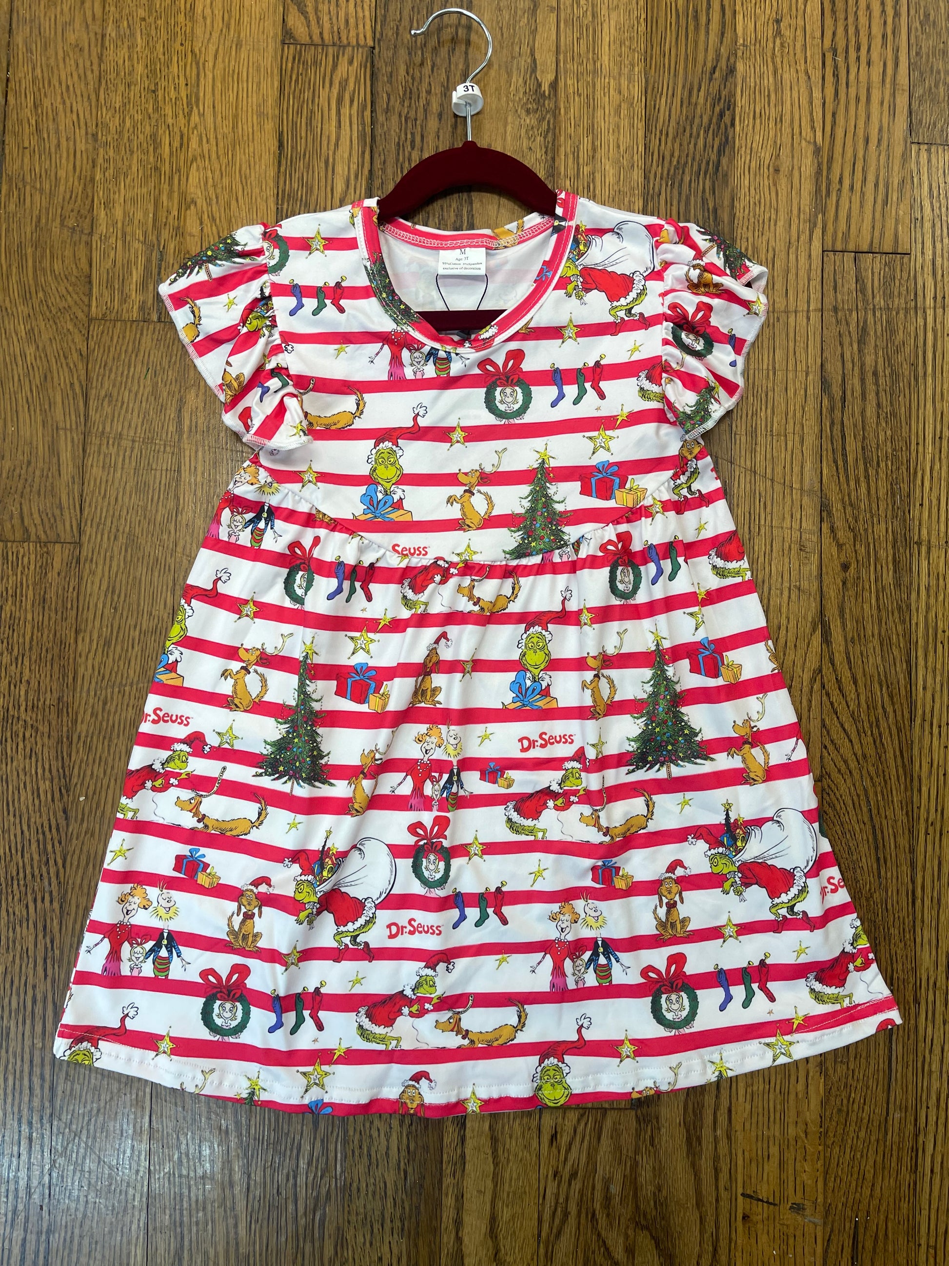 Dr. Seuss The Grinch Christmas Dress 2T Dr. Seuss The Grinch Christmas Dress 2T