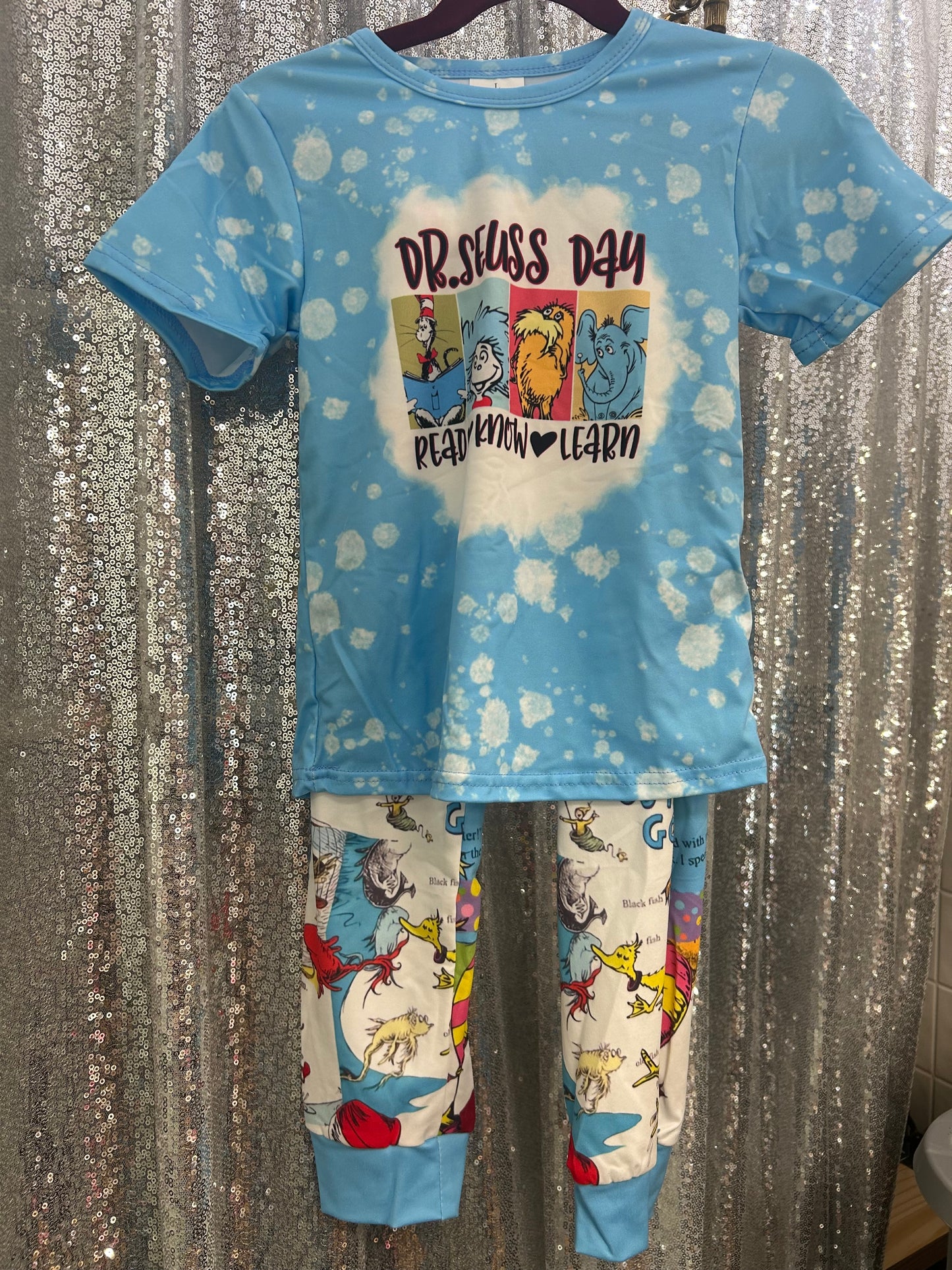 “Dr Seuss Day” Read, Know, Learn Pants Set