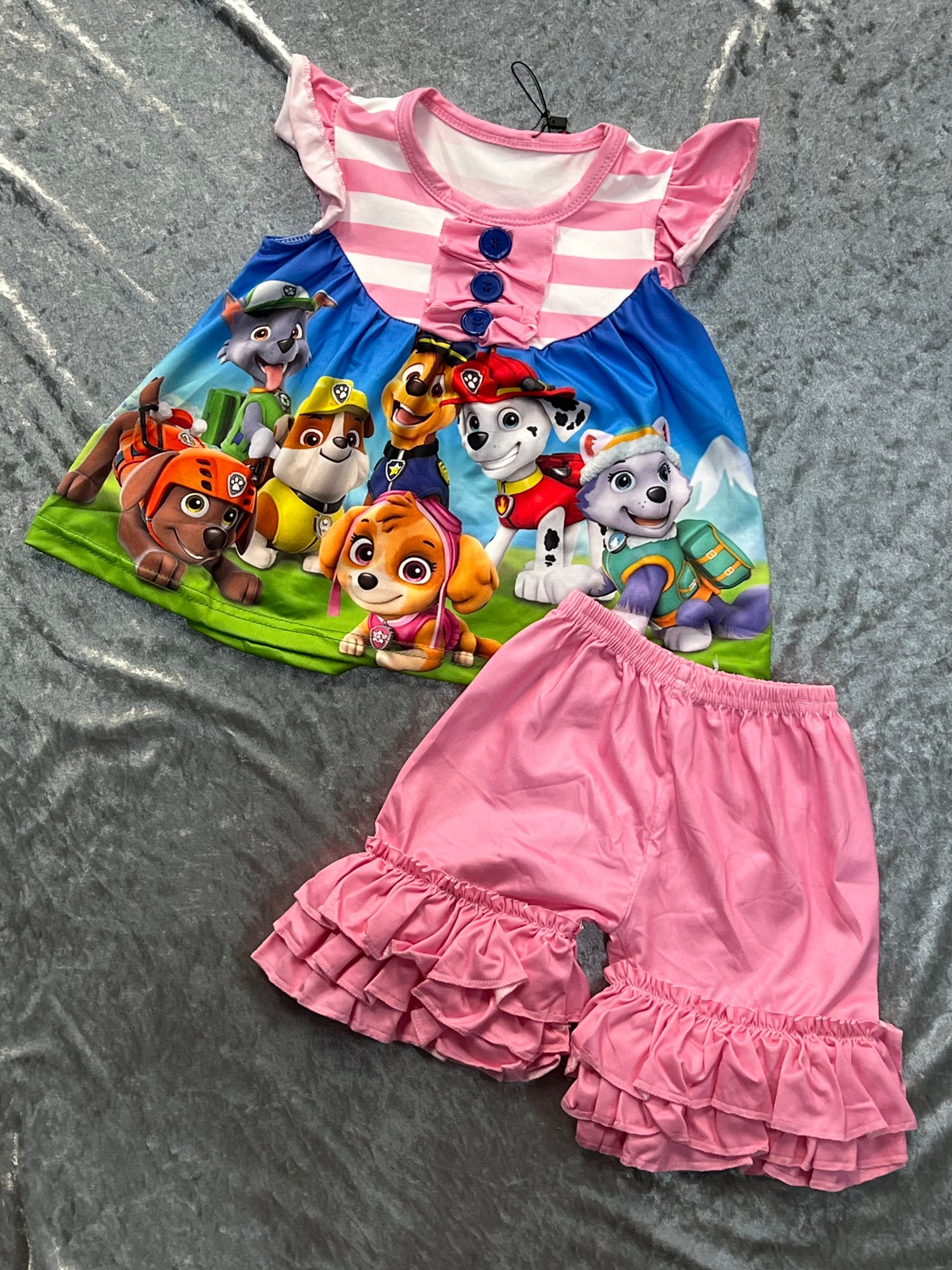 Paw Patrol Dress w/ Shorts – Crimson Room Hidden Treasures Paw Patrol Dress w/ Shorts – Crimson Room Hidden Treasures