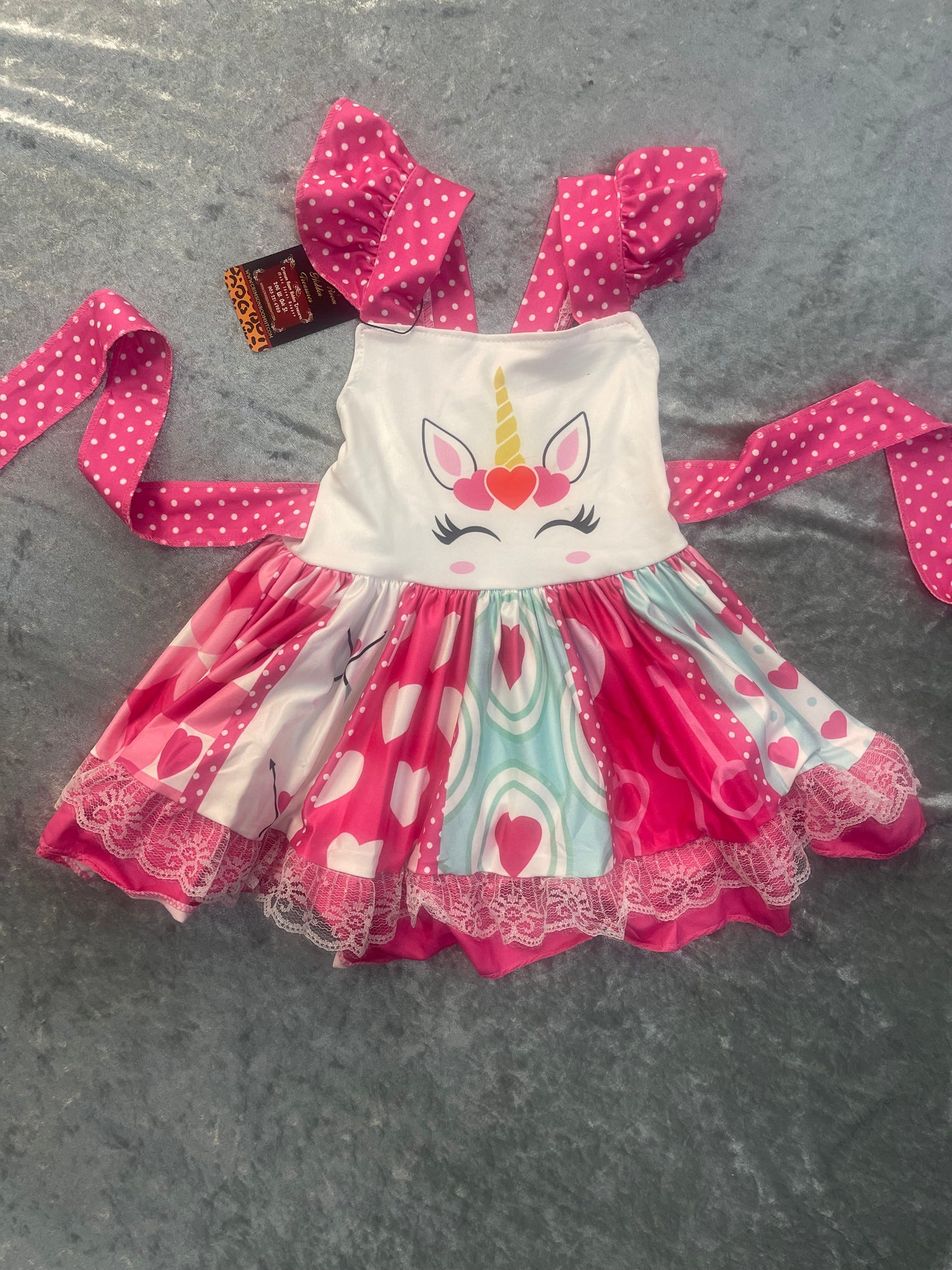 Pink Unicorn Tank Twirl Dress