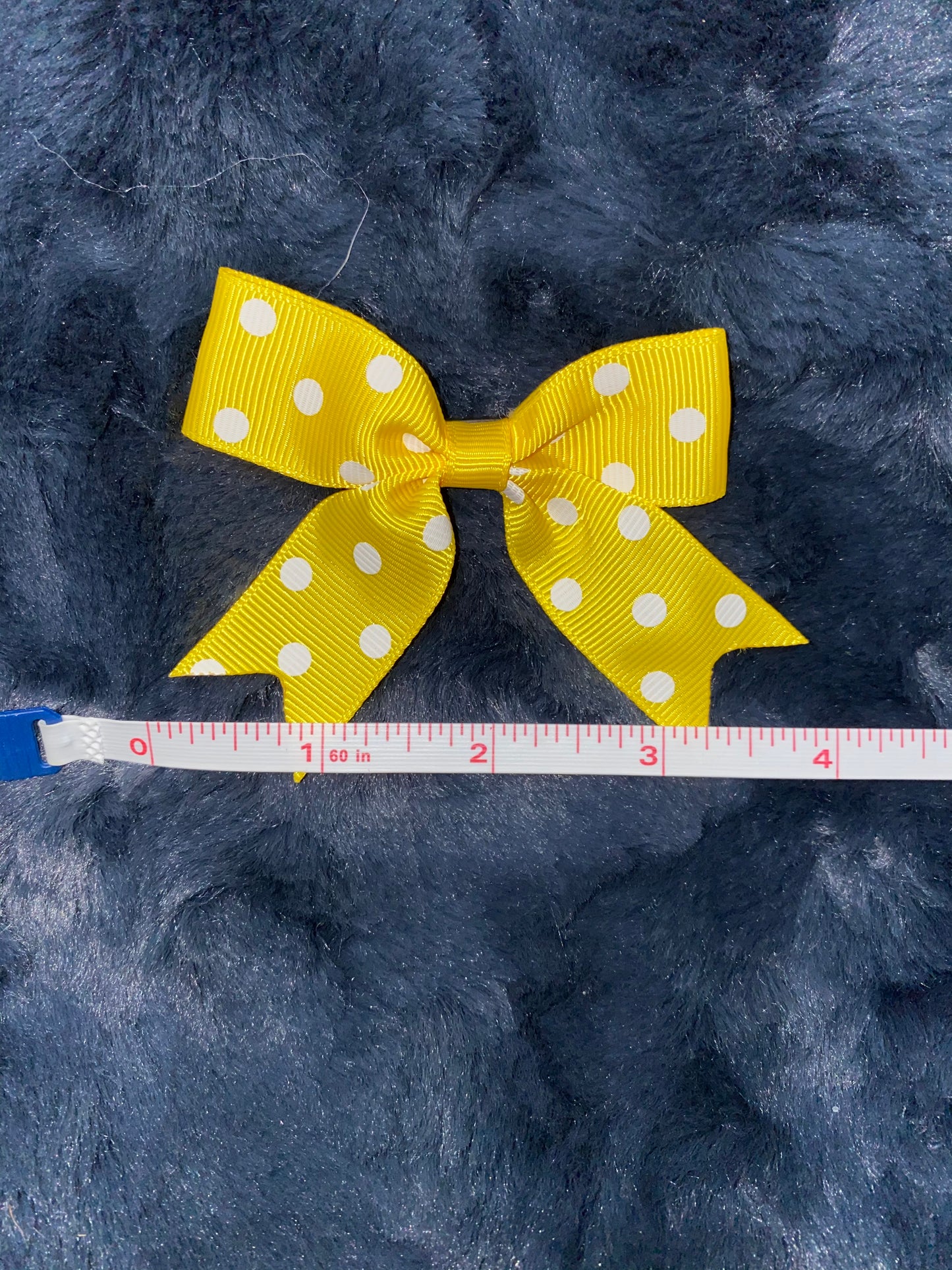 Traditional Single Loop Grosgrain Polka Dot Bow