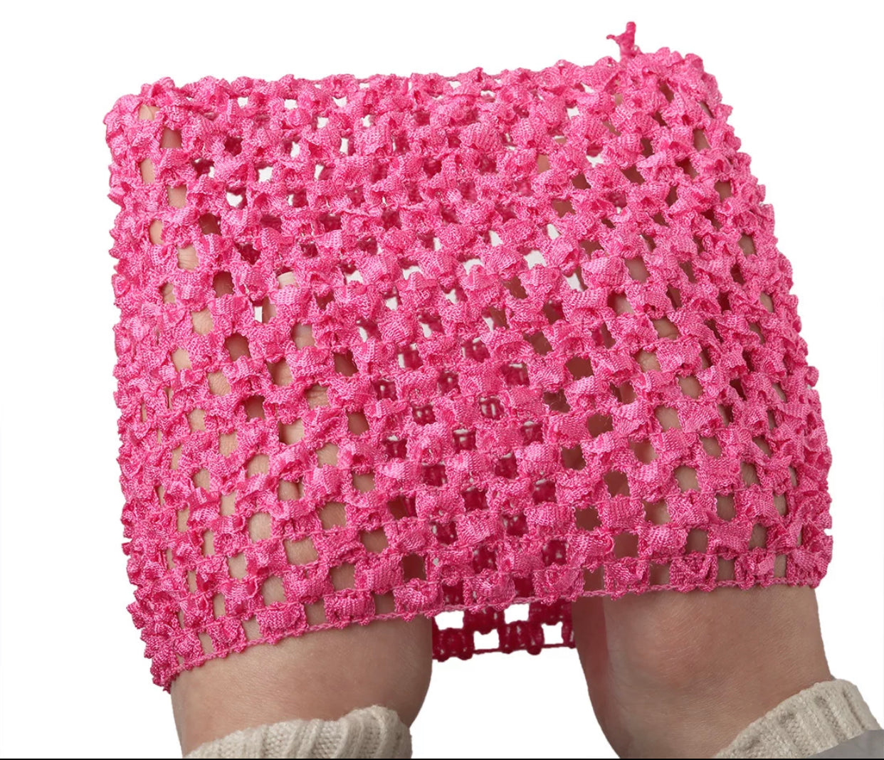 Wide Elastic mesh Headband - add a bow design