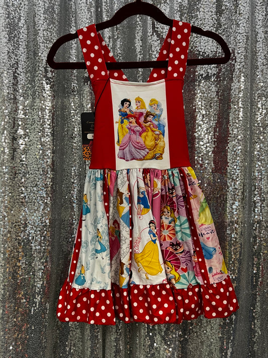 Disney Princess Red Polka Dot Twirl Dress