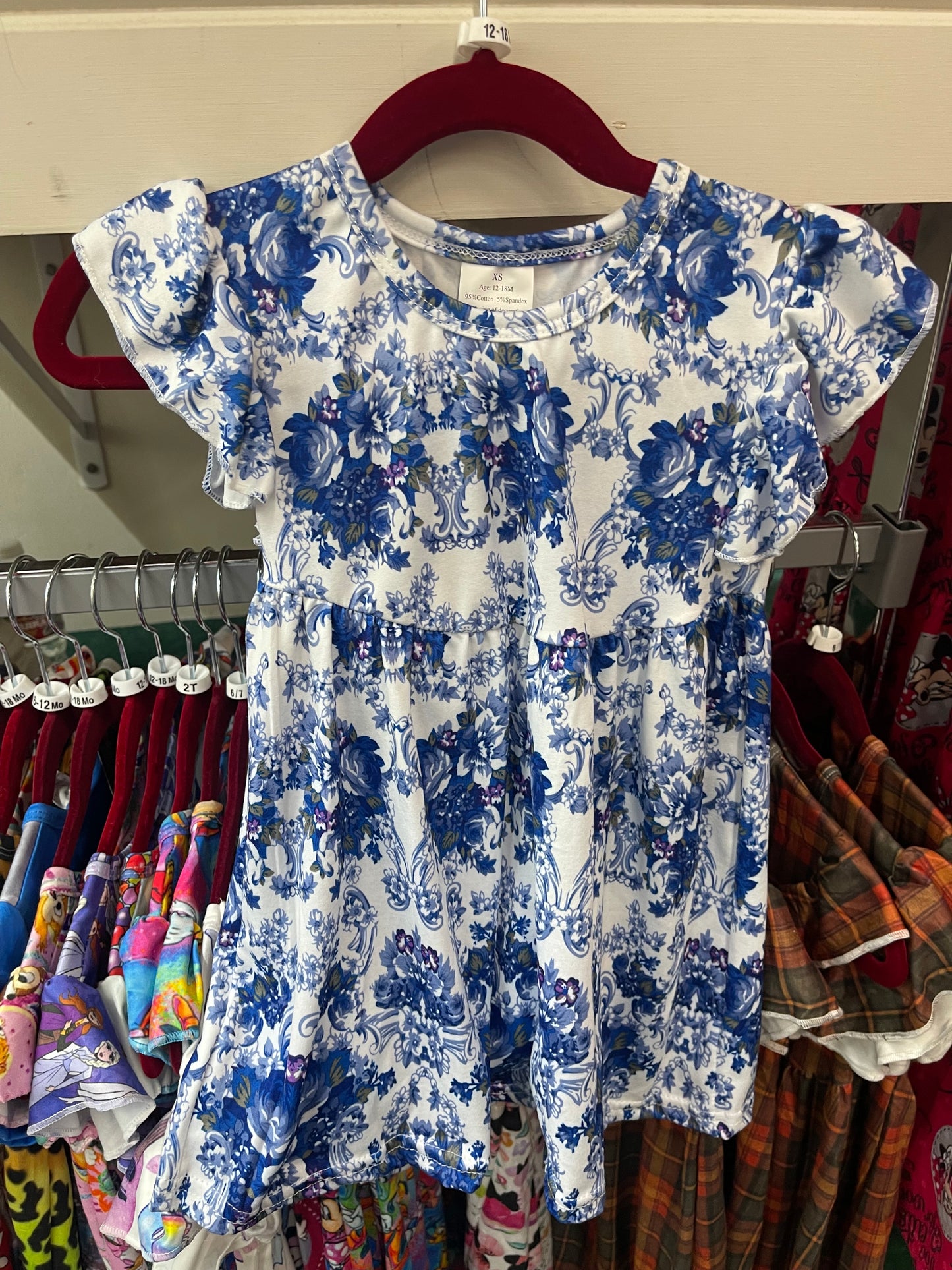 Blue Floral Dress