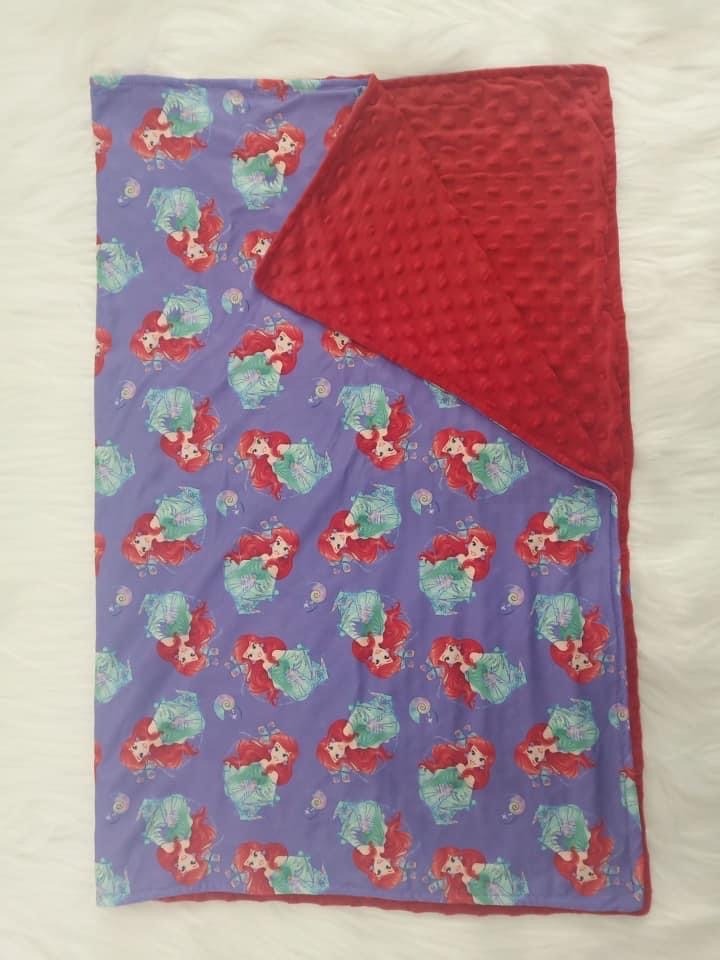 Little Mermaid Minky Blanket