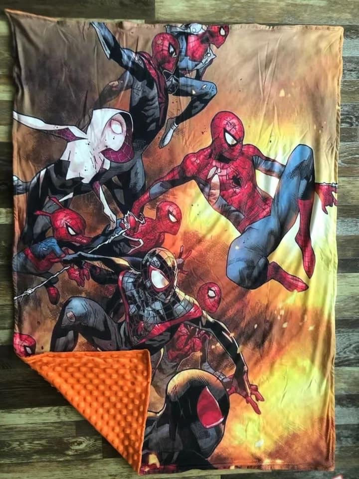 Spiderman Minky Blanket