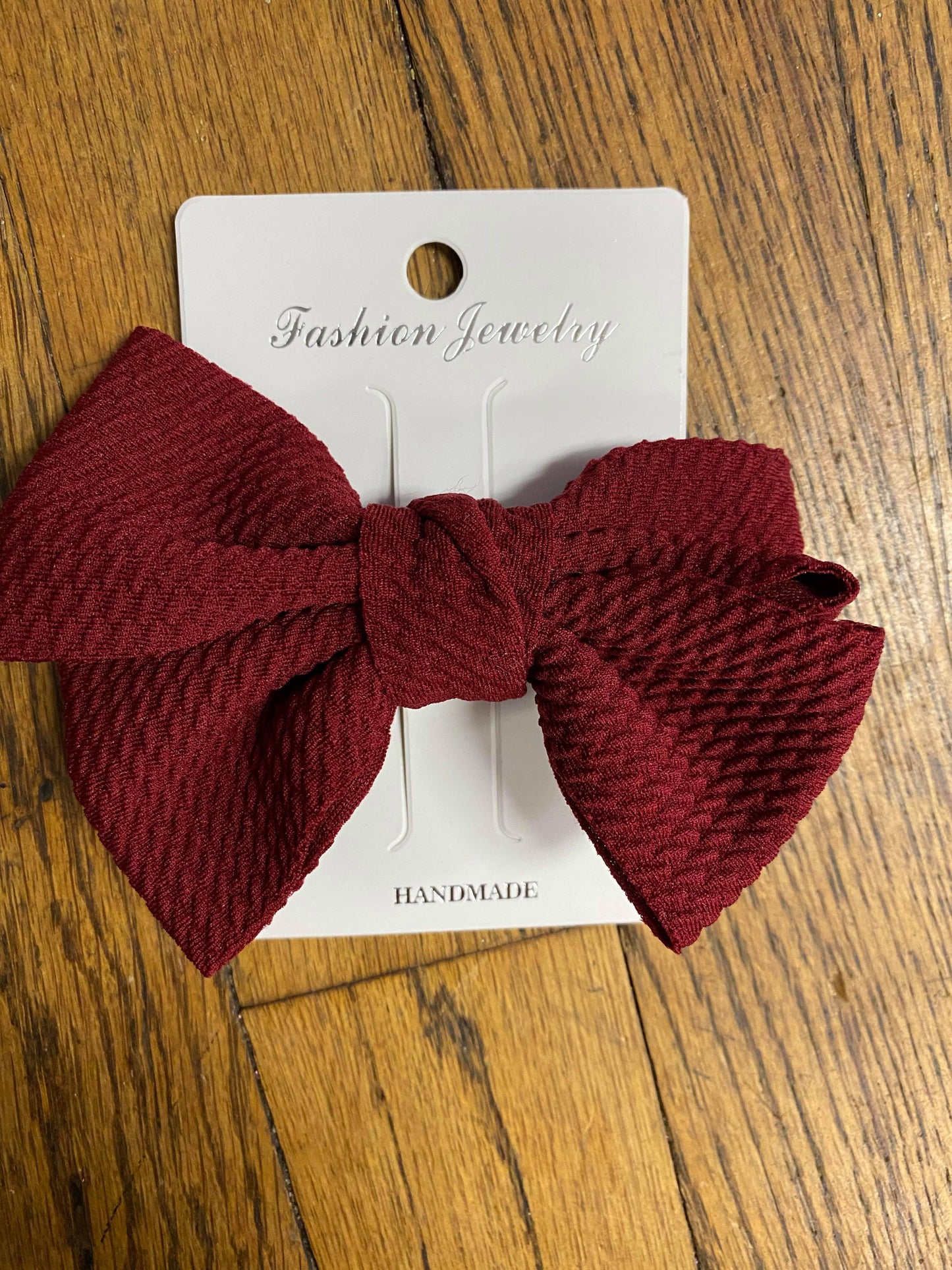 Waffle Fabric Fancy Bow