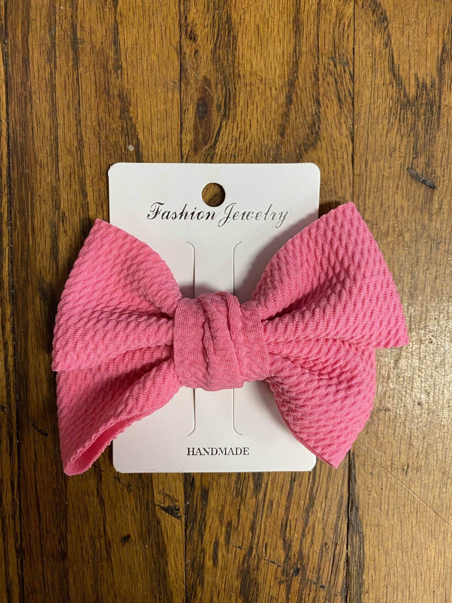 Waffle Fabric Fancy Bow