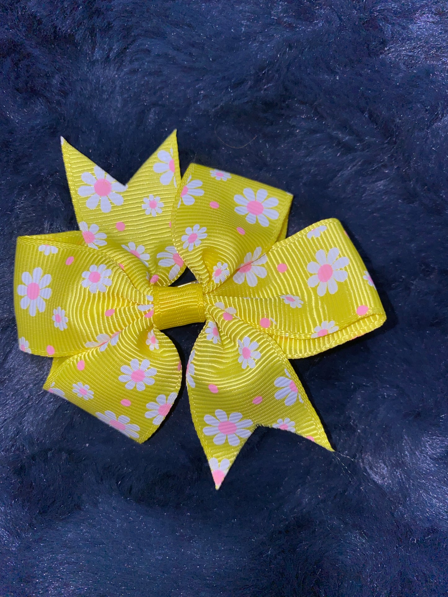 Traditional Double Loop Grosgrain Polka Dot Bow