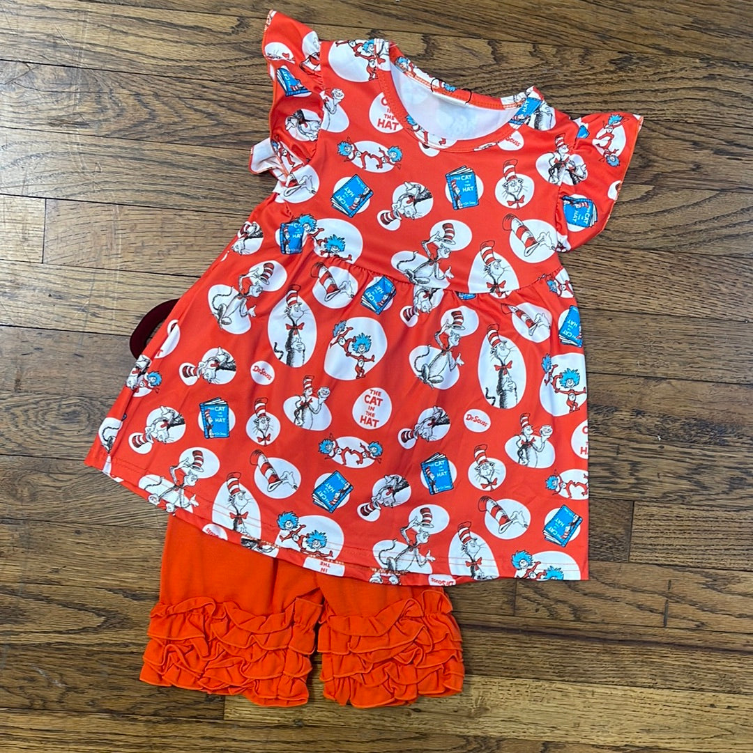 The Cat In The Hat Shorts Set