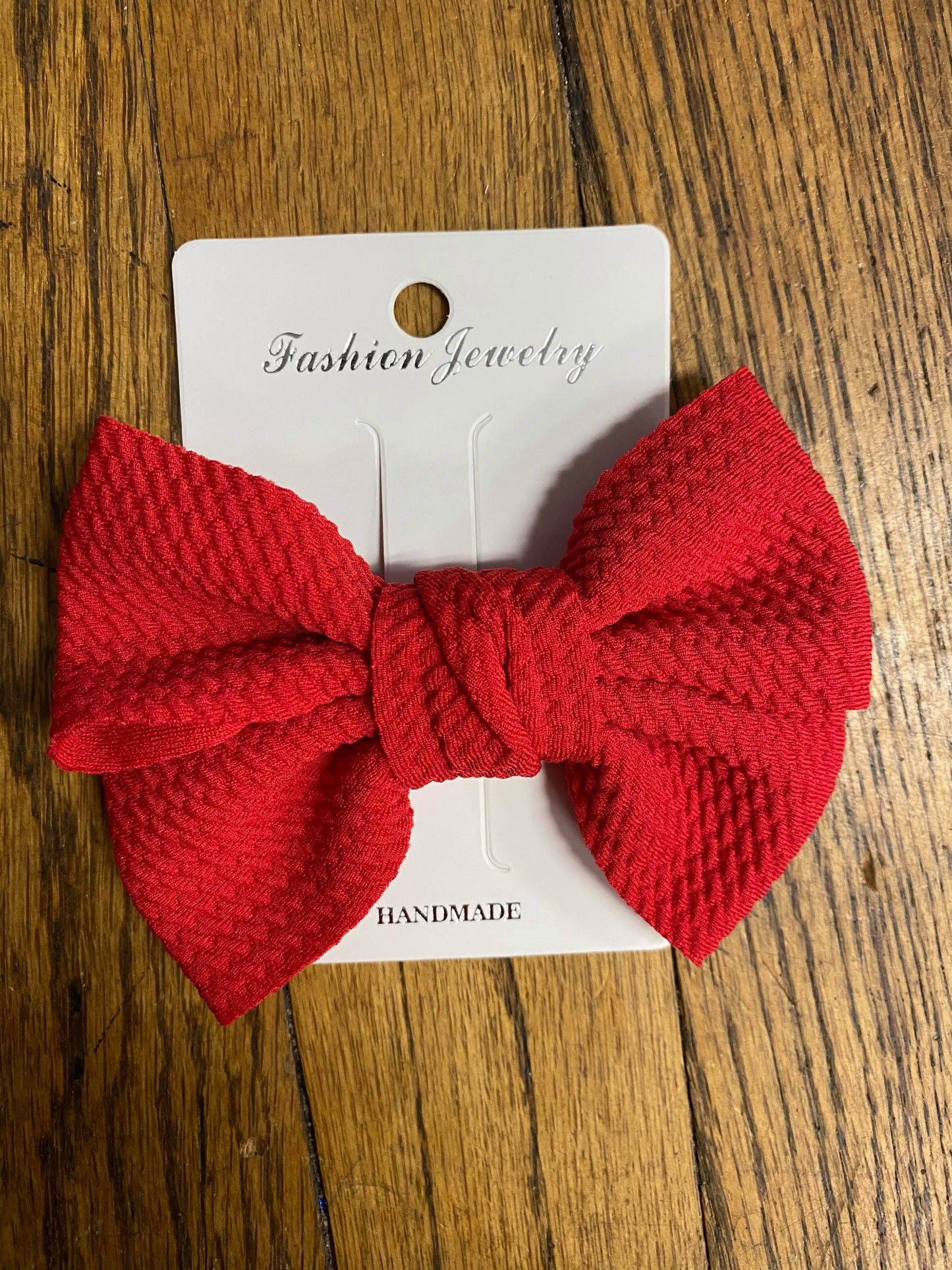 Waffle Fabric Fancy Bow