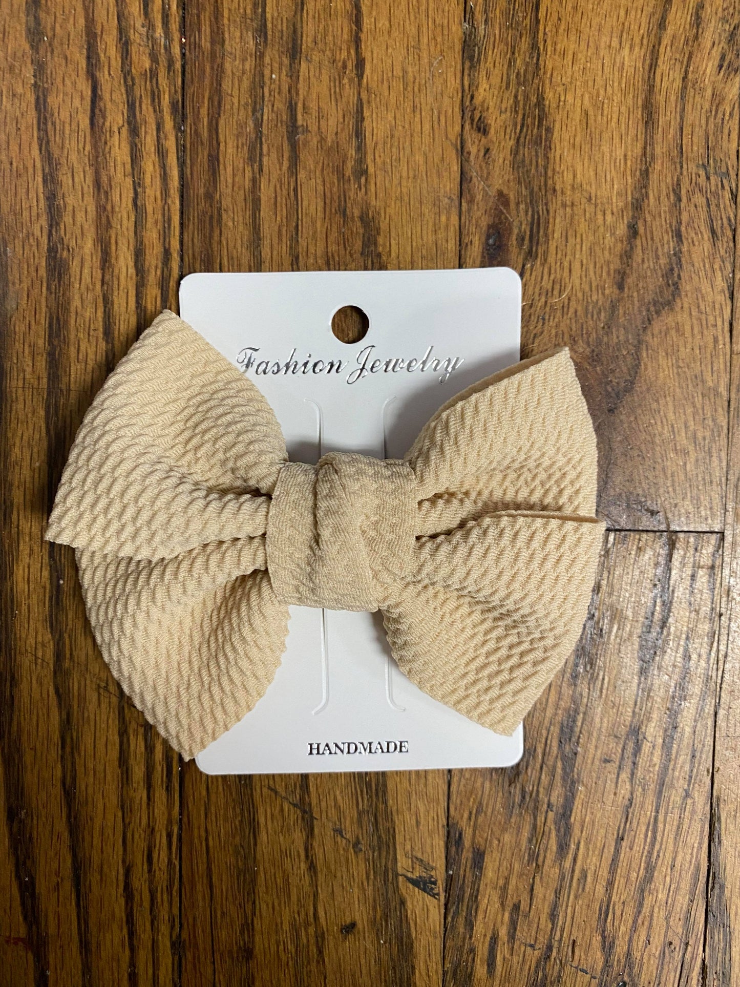 Waffle Fabric Fancy Bow