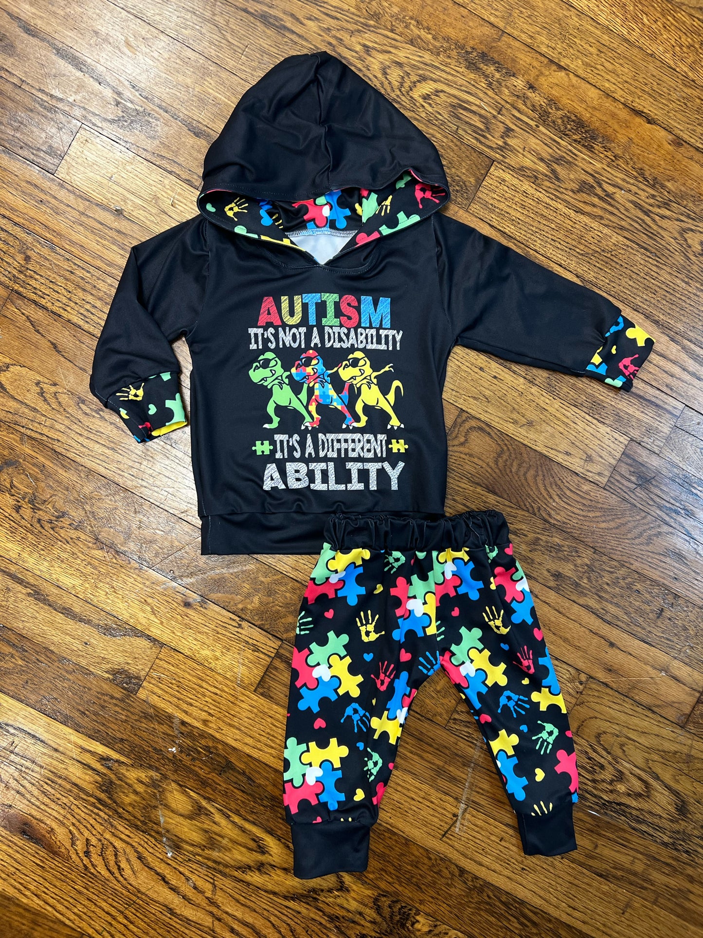 T-Rex Autism Hoodie Set