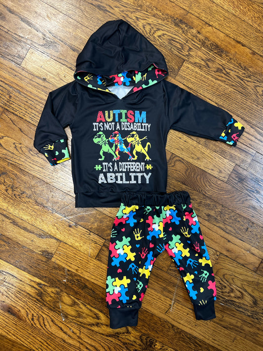 T-Rex Autism Hoodie Set